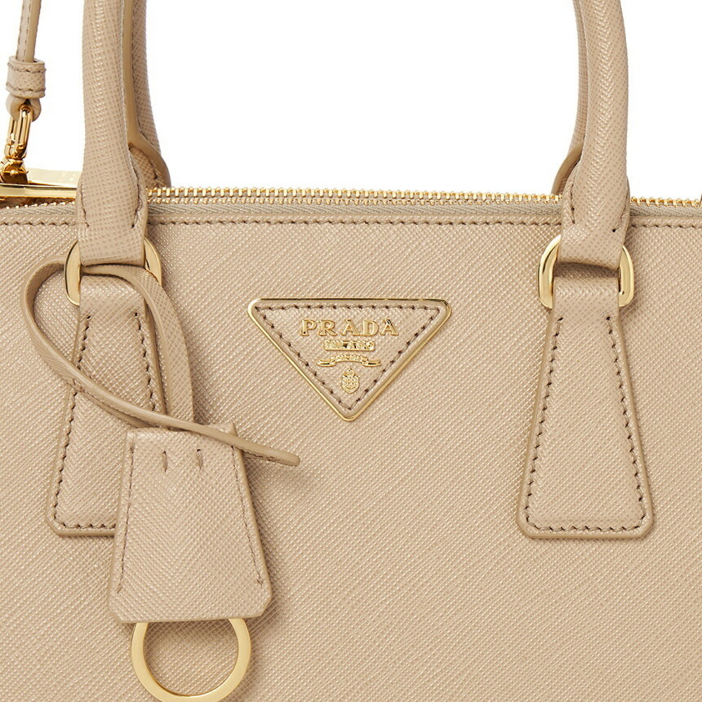 Prada Galleria bag handbag Saffiano leather Tan Beige - Picture 8 of 10